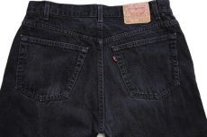 画像5: 90s USA製 Levi'sリーバイス 505 ブラック デニムパンツ w38 L32★63 (5)