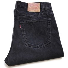 画像1: 90s USA製 Levi'sリーバイス 505 ブラック デニムパンツ w38 L32★63 (1)