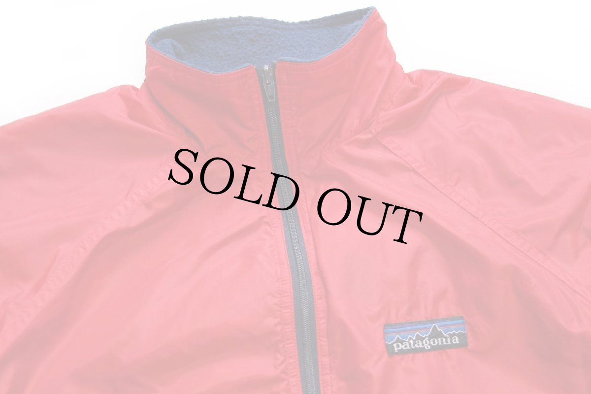 画像3: 80s patagoniaパタゴニア デカタグ シェルドシンチラ フリースライナー ナイロンジャケット 赤 L (3)