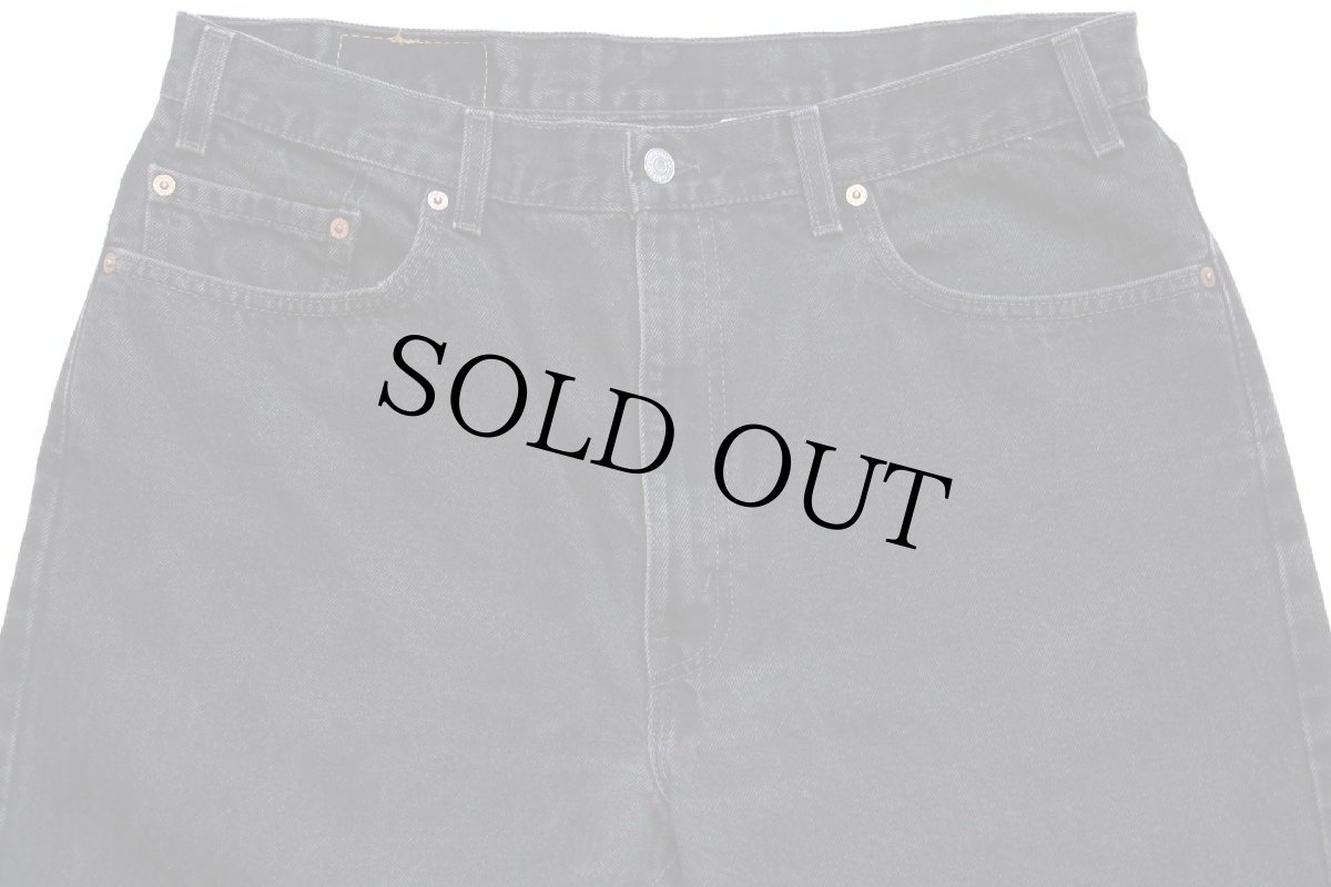 画像4: 90s USA製 Levi'sリーバイス 505 ブラック デニムパンツ w38 L32★63 (4)
