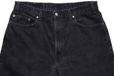 画像4: 90s USA製 Levi'sリーバイス 505 ブラック デニムパンツ w38 L32★63 (4)