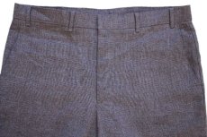 画像4: 80s Levi'sリーバイス ACTION SLACKS STA-PRESTスタプレ グレンチェック フレア スラックス ポリエステルパンツ w38 (4)