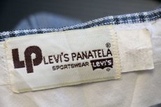 画像6: 80s Levi'sリーバイス PANATELA グレンチェック フレア スラックス ポリエステルパンツ w36 (6)