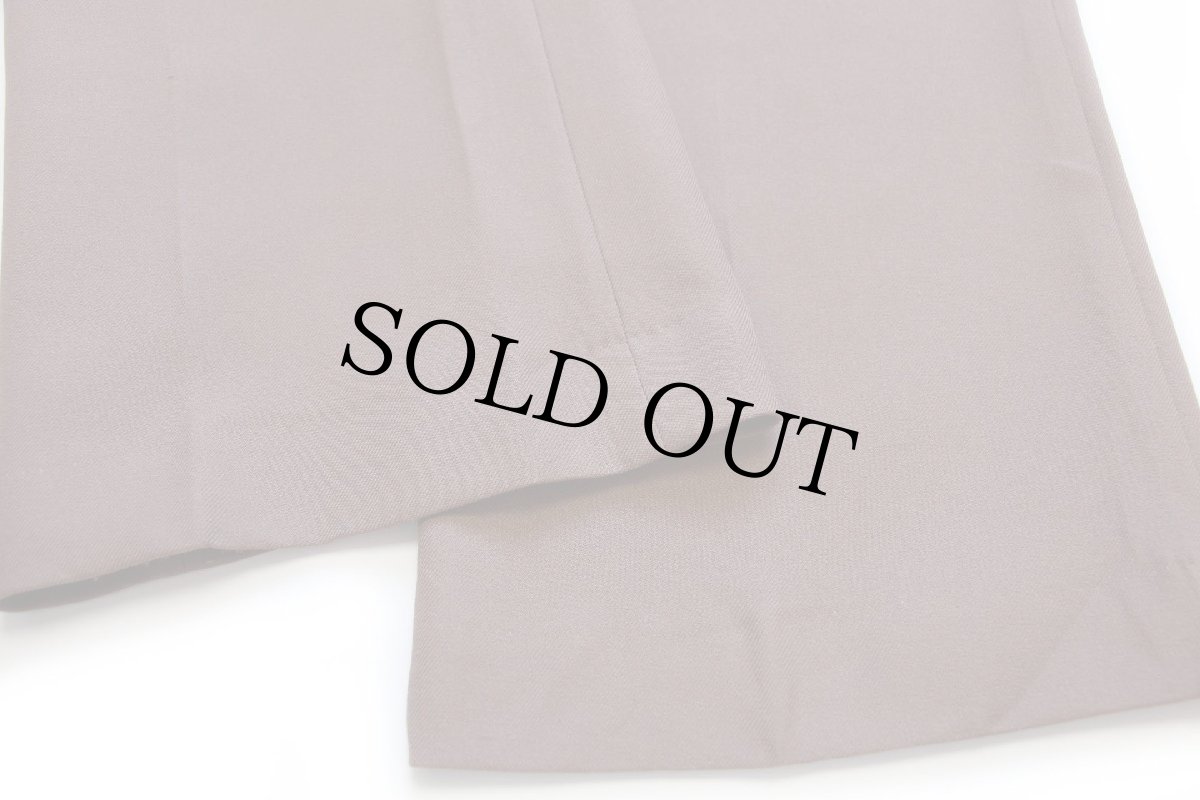 画像7: 60s HBARC フレア ポリエステル ランチパンツ 薄茶 w34 (7)