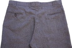 画像5: 80s Levi'sリーバイス ACTION SLACKS STA-PRESTスタプレ グレンチェック フレア スラックス ポリエステルパンツ w38 (5)