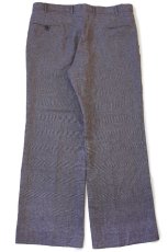 画像3: 80s Levi'sリーバイス ACTION SLACKS STA-PRESTスタプレ グレンチェック フレア スラックス ポリエステルパンツ w38 (3)