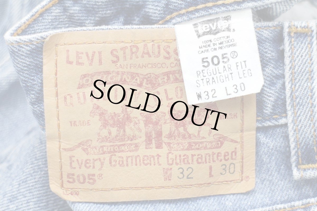 画像6: 00s メキシコ製 Levi'sリーバイス 505 デニムパンツ w32 L30★129 (6)