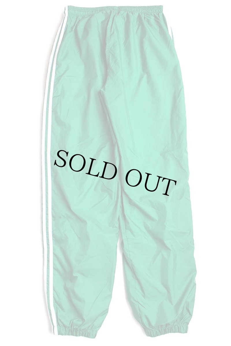 画像3: 00s adidasアディダス パフォーマンス ロゴ刺繍 ライナー付き ナイロン トラックパンツ 緑 L★ジャージ (3)