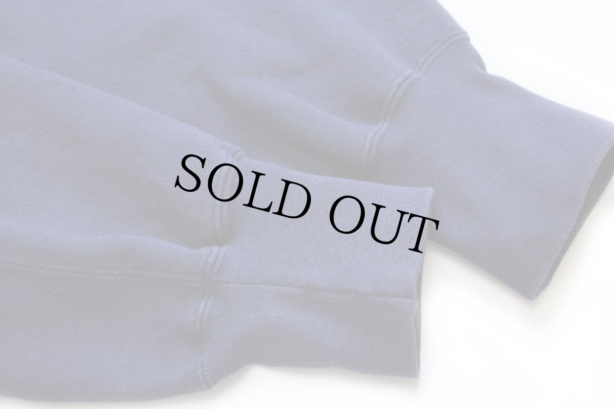 画像7: 90s Leeリー JERICHO FENCING TEAM 両面ひび割れプリント リバースウィーブ スウェットパーカー ナス紺 XL (7)