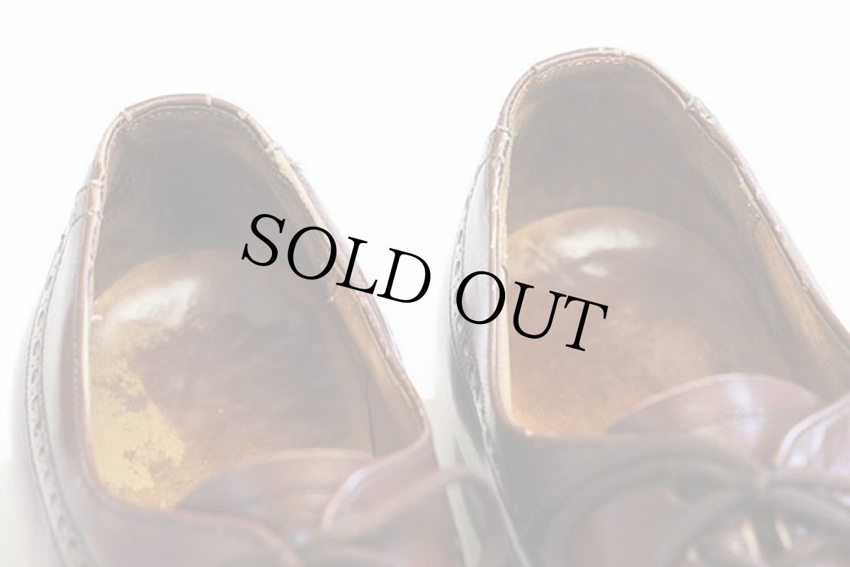 画像7: 80s 英国製 Church's チャーチ プレーントゥ レザーシューズ 茶★革靴 (7)