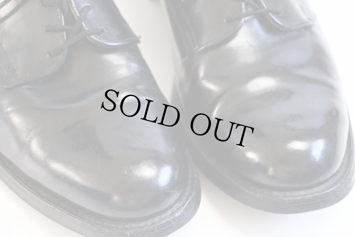 画像7: 80s 米軍 サービスシューズ レザーシューズ 黒 6W★革靴 (7)