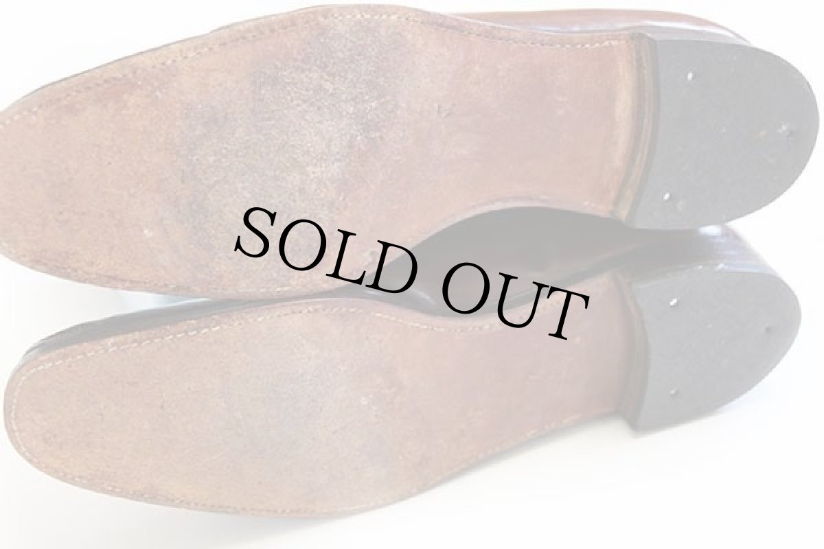 画像4: 80s 英国製 Church's チャーチ プレーントゥ レザーシューズ 茶★革靴 (4)