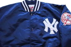 画像3: FELCO 70周年 MLB New York Yankees ニューヨーク ヤンキース キルティングライナー ナイロンスタジャン 紺 (3)