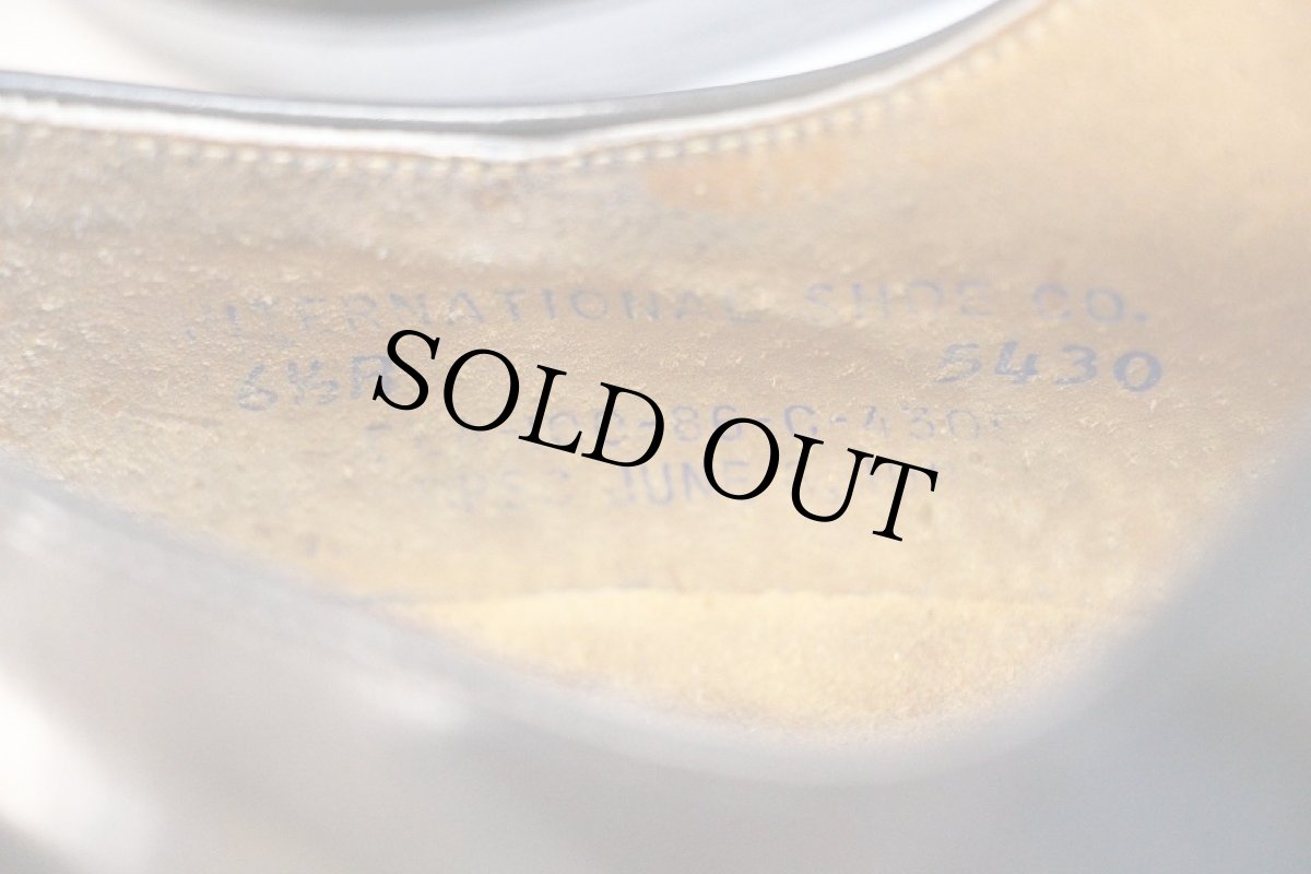 画像5: 80s 米軍 サービスシューズ レザーシューズ 黒 6.5R★革靴 (5)