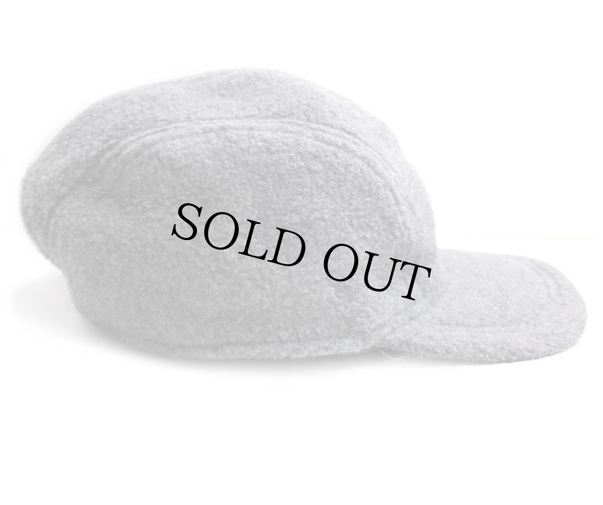 画像3: 90s USA製 LANDS'ENDランズエンド フリースキャップ ジェットキャップ グレー (3)