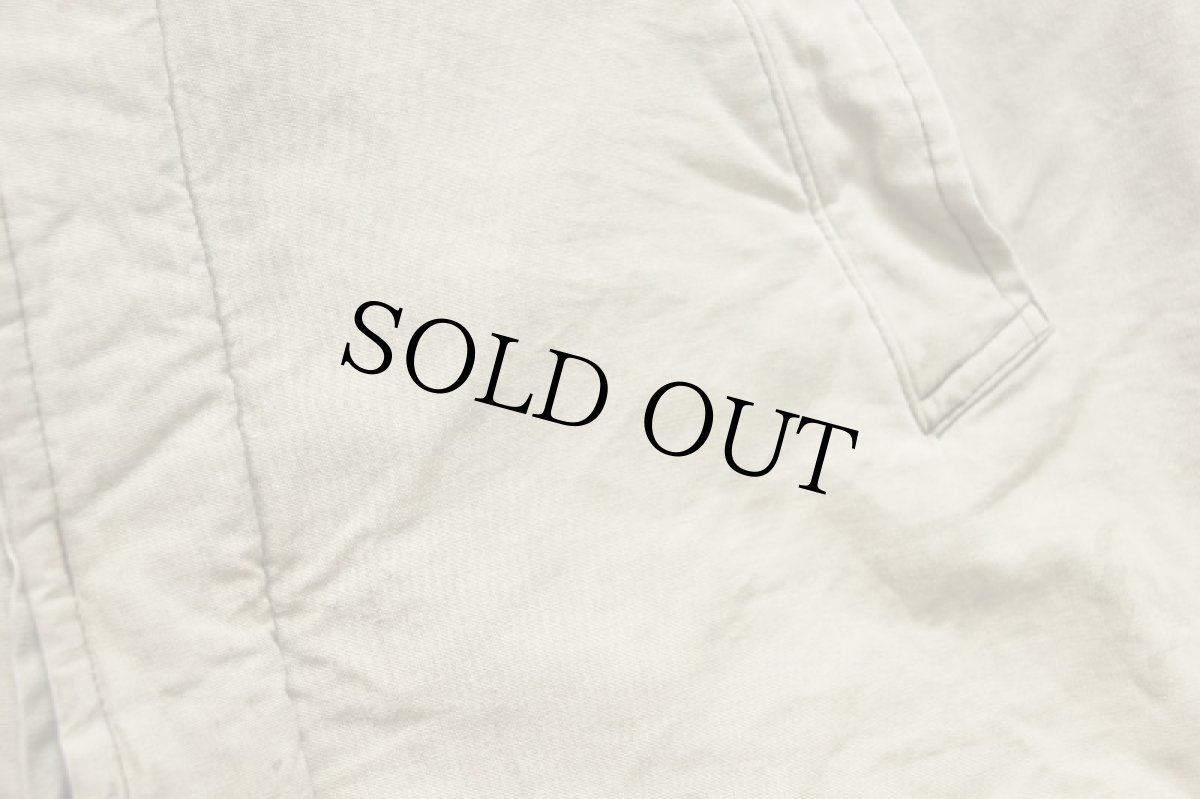 画像9: 60s SZENTENDREI ノーカラー 比翼 中綿入り コットン キャンバス ベスト グリーングレー (9)