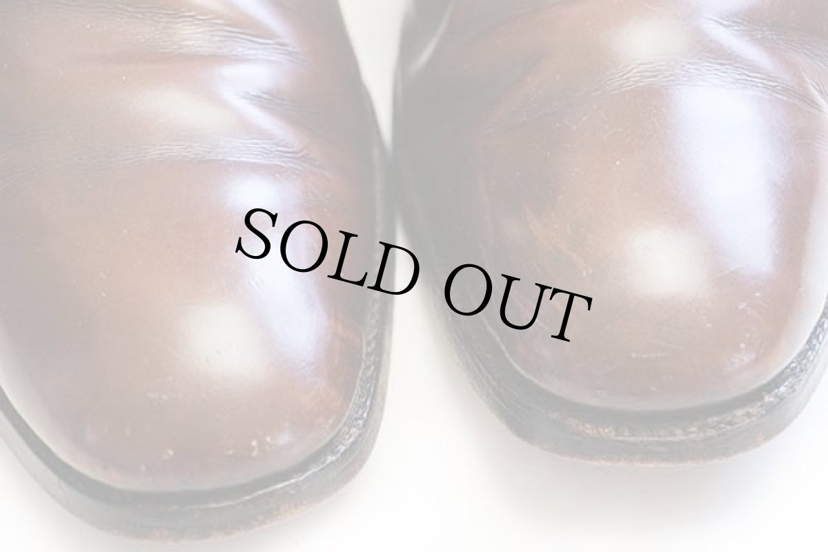 画像8: 80s 英国製 Church's チャーチ プレーントゥ レザーシューズ 茶★革靴 (8)