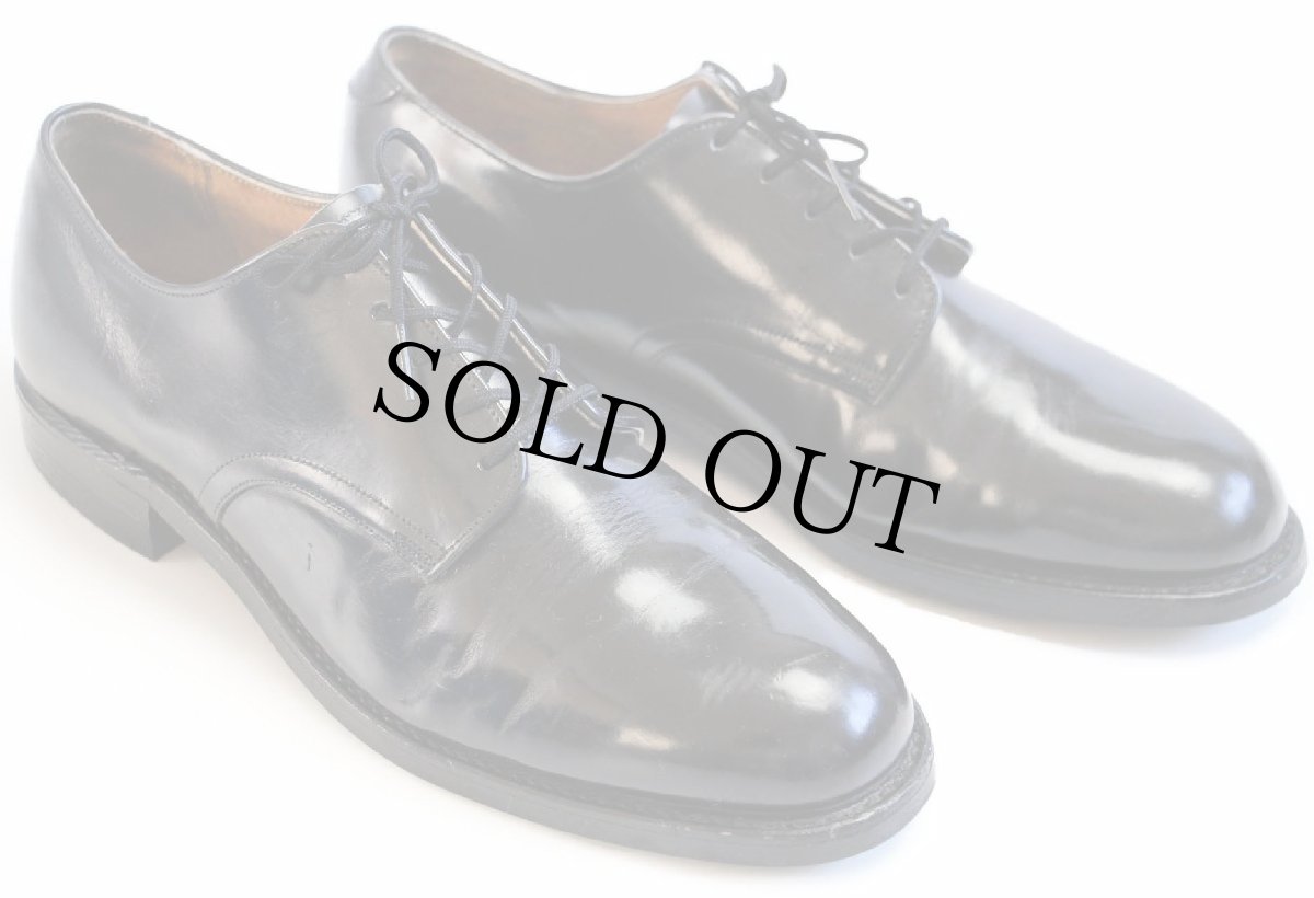 画像2: 80s 米軍 サービスシューズ レザーシューズ 黒 6.5R★革靴 (2)