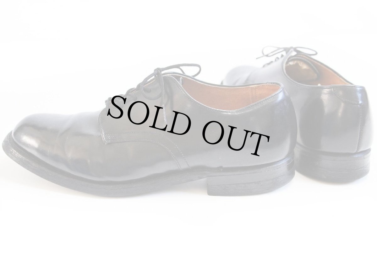 画像3: 80s 米軍 サービスシューズ レザーシューズ 黒 6W★革靴 (3)