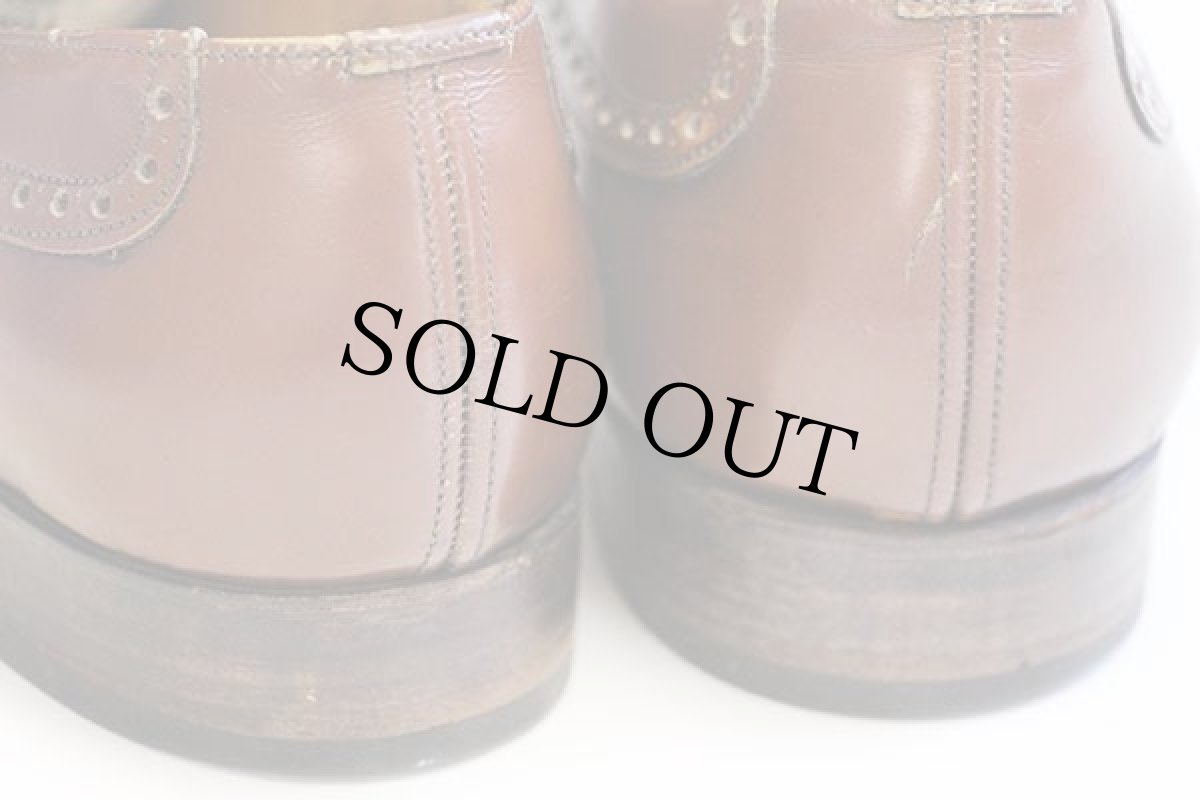 画像9: 80s 英国製 Church's チャーチ プレーントゥ レザーシューズ 茶★革靴 (9)