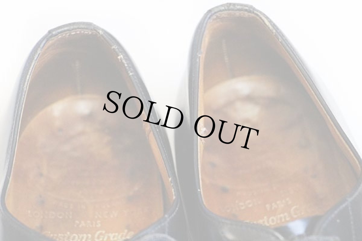 画像8: 80s 英国製 Church's チャーチ CONSUL ストレートチップ レザーシューズ 黒 11★革靴 (8)