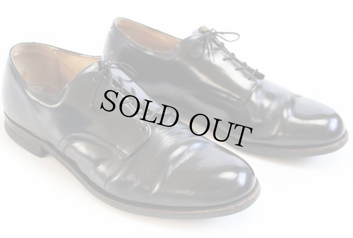 画像2: 80s 米軍 サービスシューズ レザーシューズ 黒 11R★革靴 (2)