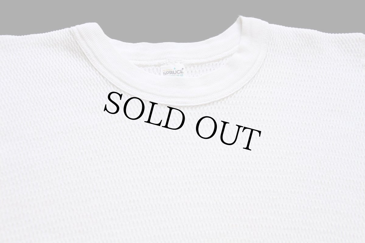 画像4: 70s USA製 mayo SPRUCE サーマルシャツ オフホワイト (4)