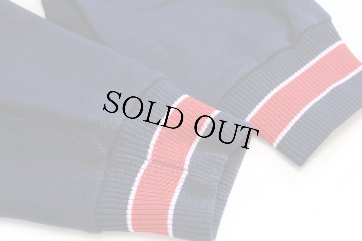 画像6: 90s イタリア製 BENETTONベネトン パッチ付き コットン スウェット カーディガン 紺 XL (6)