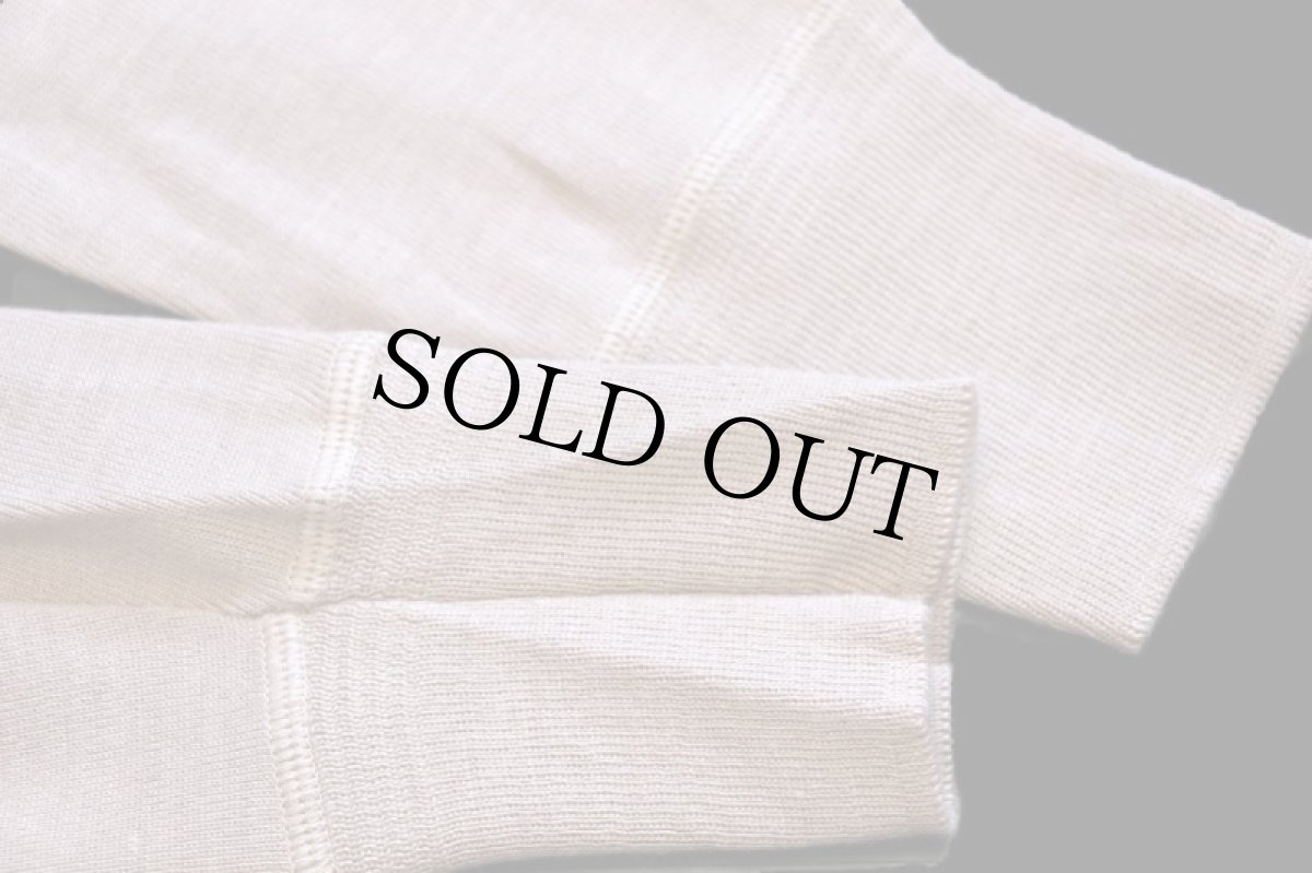 画像7: デッドストック★ビンテージ Effedis mamabu ウール混 アンダーシャツ 薄小豆色 4 (7)