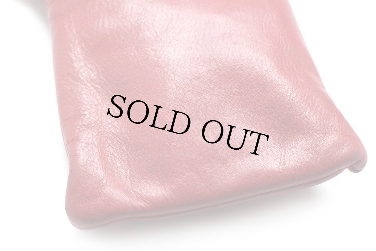 画像5: 80s UNKNOWN レザー ショルダーポーチ 赤★バッグ (5)