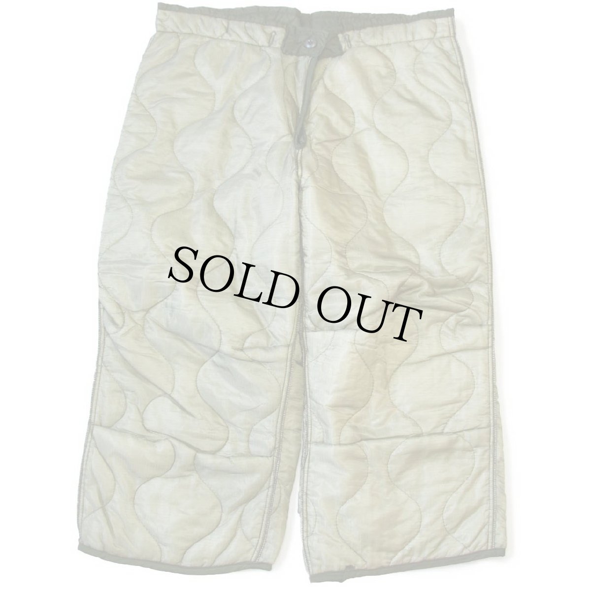 画像2: デッドストック★70s 米軍 U.S.ARMY M-65 フィールドカーゴパンツ ナイロン キルティングライナー オリーブグリーン S★13 (2)