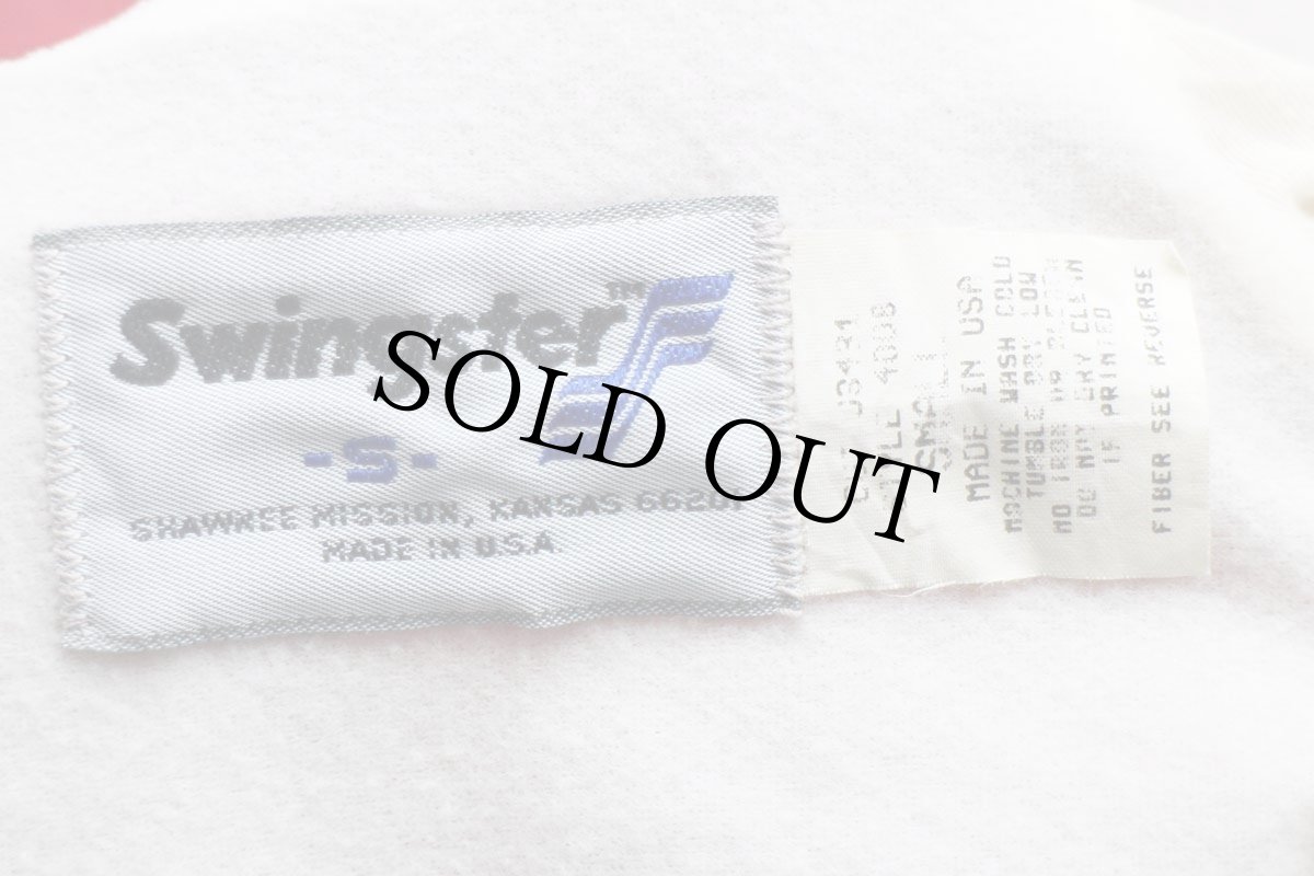 画像4: 80s USA製 Swingster UNITED STATES MARINE CORPS ナイロン コーチジャケット 赤 S (4)