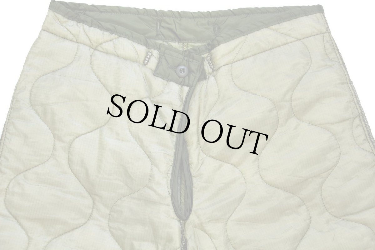 画像4: デッドストック★70s 米軍 U.S.ARMY M-65 フィールドカーゴパンツ パネル切り替え ナイロン キルティングライナー オリーブグリーンS-L★17 (4)