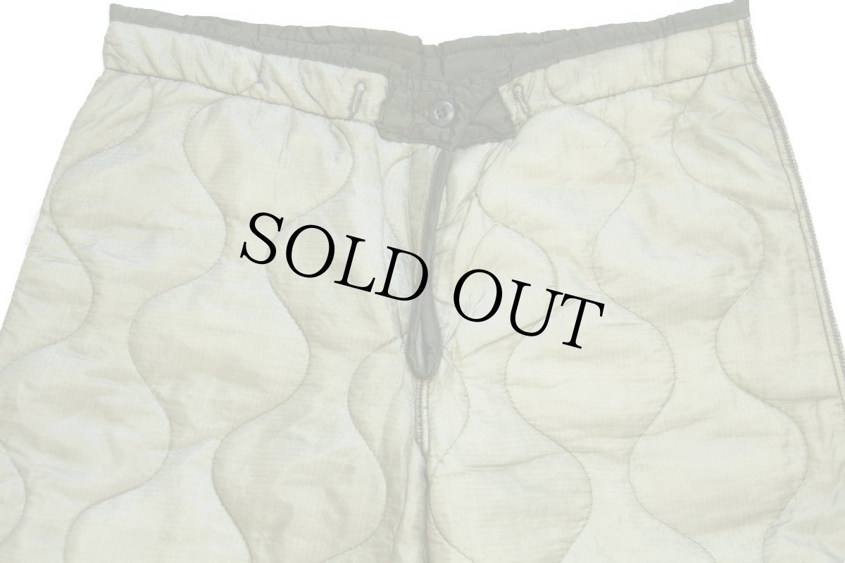 画像4: デッドストック★70s 米軍 U.S.ARMY M-65 フィールドカーゴパンツ ナイロン キルティングライナー オリーブグリーン S★13 (4)