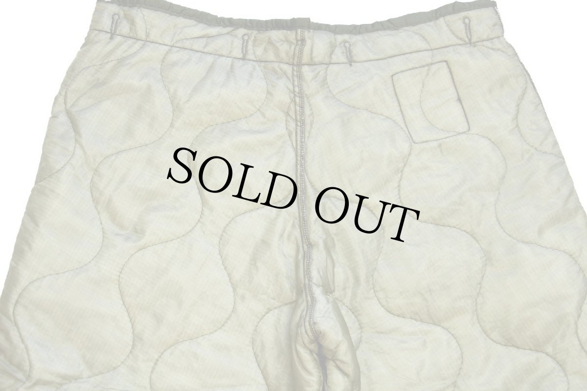 画像5: デッドストック★70s 米軍 U.S.ARMY M-65 フィールドカーゴパンツ ナイロン キルティングライナー オリーブグリーン S★13 (5)