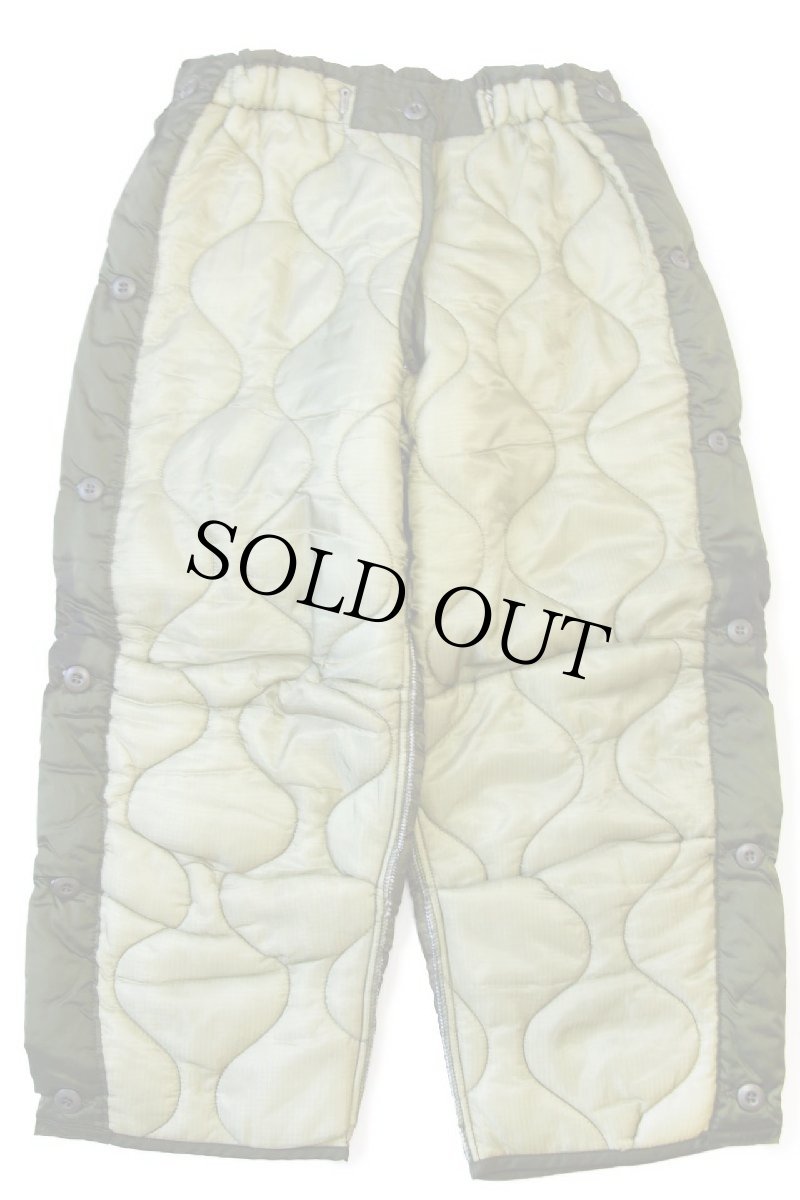 画像2: デッドストック★80s 米軍 U.S.ARMY M-65 フィールドカーゴパンツ ツートン ナイロン キルティングライナー オリーブグリーン XS★26 (2)