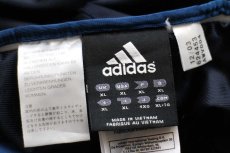 画像6: 00s adidasアディダス フェルトプリント トラックパンツ 紺×青 XL★ジャージ (6)