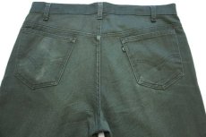 画像5: 80s USA製 Levi'sリーバイス 517 STA-PRESTスタプレ ツイルパンツ 濃緑 w38 L32★ブーツカット (5)