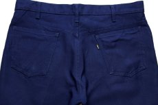 画像5: 70s USA製 Levi'sリーバイス 517 ポリエステルパンツ 紺 w36★86 スタプレ (5)