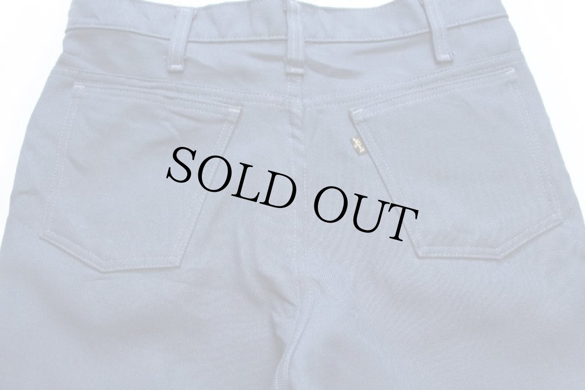 画像5: 80s USA製 Levi'sリーバイス 517 ポリエステルパンツ ブルーグレー w32★87 スタプレ (5)