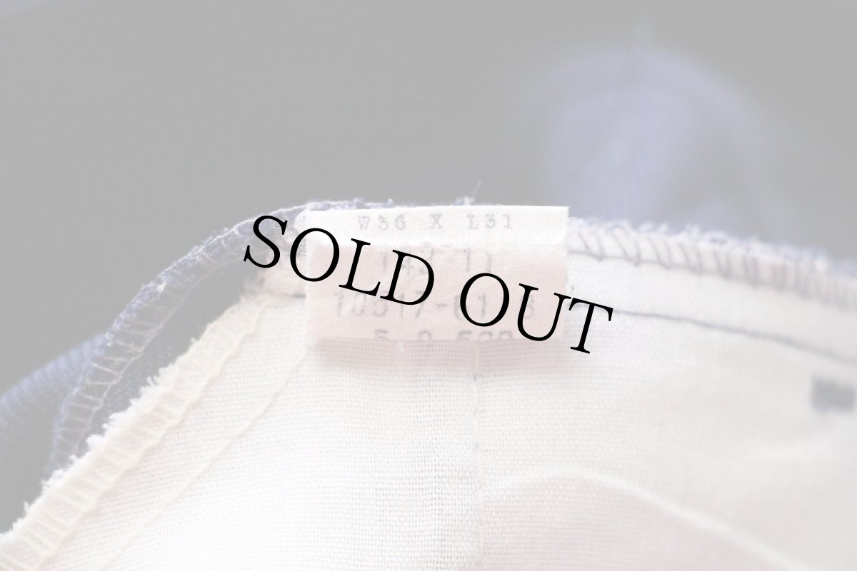 画像6: 70s USA製 Levi'sリーバイス 517 ポリエステルパンツ 紺 w36★86 スタプレ (6)