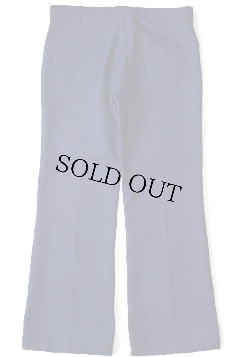 画像3: 70s USA製 Levi'sリーバイス 517 ポリエステルパンツ 紺 w36★86 スタプレ (3)