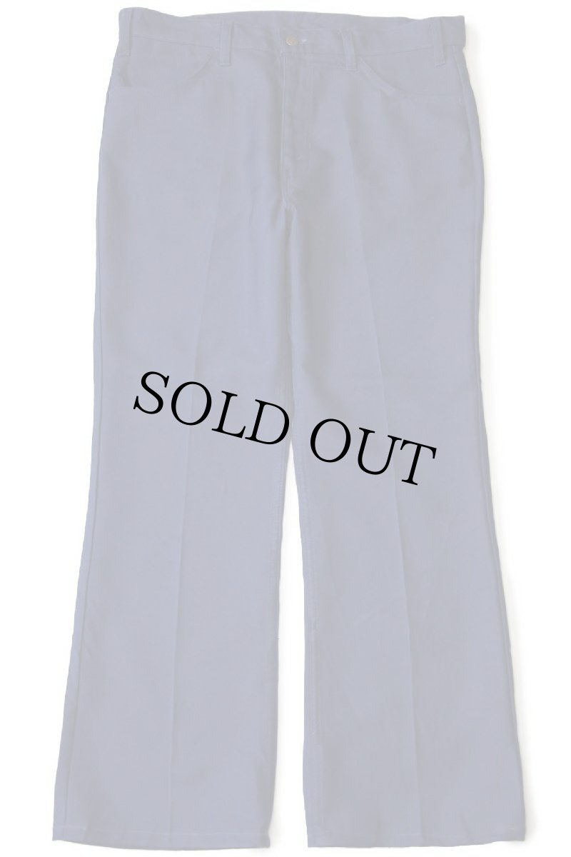 画像2: 70s USA製 Levi'sリーバイス 517 ポリエステルパンツ 紺 w36★86 スタプレ (2)