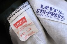 画像6: 80s USA製 Levi'sリーバイス 517 STA-PRESTスタプレ ツイルパンツ 濃緑 w38 L32★ブーツカット (6)