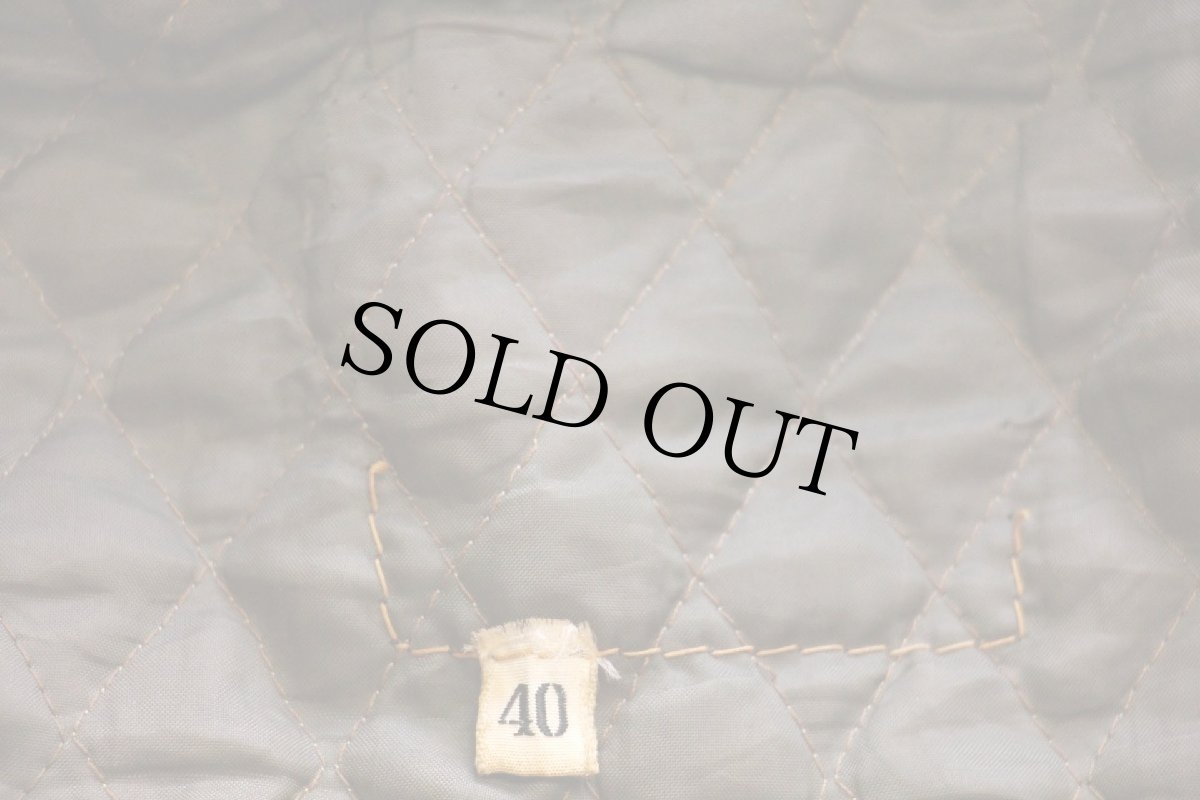 画像4: 60s UNKNOWN G-1タイプ ムートンカラー&キルティングライナー フライト レザージャケット 焦げ茶 40 (4)