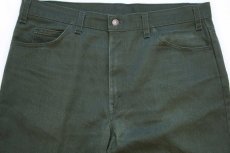 画像4: 80s USA製 Levi'sリーバイス 517 STA-PRESTスタプレ ツイルパンツ 濃緑 w38 L32★ブーツカット (4)