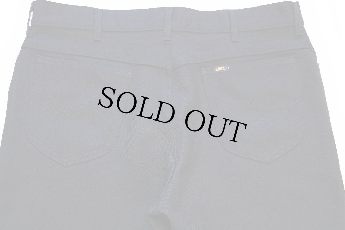 画像5: 90s USA製 Leeリー 202 ポリエステルパンツ ブラック w36★71 スタプレ (5)