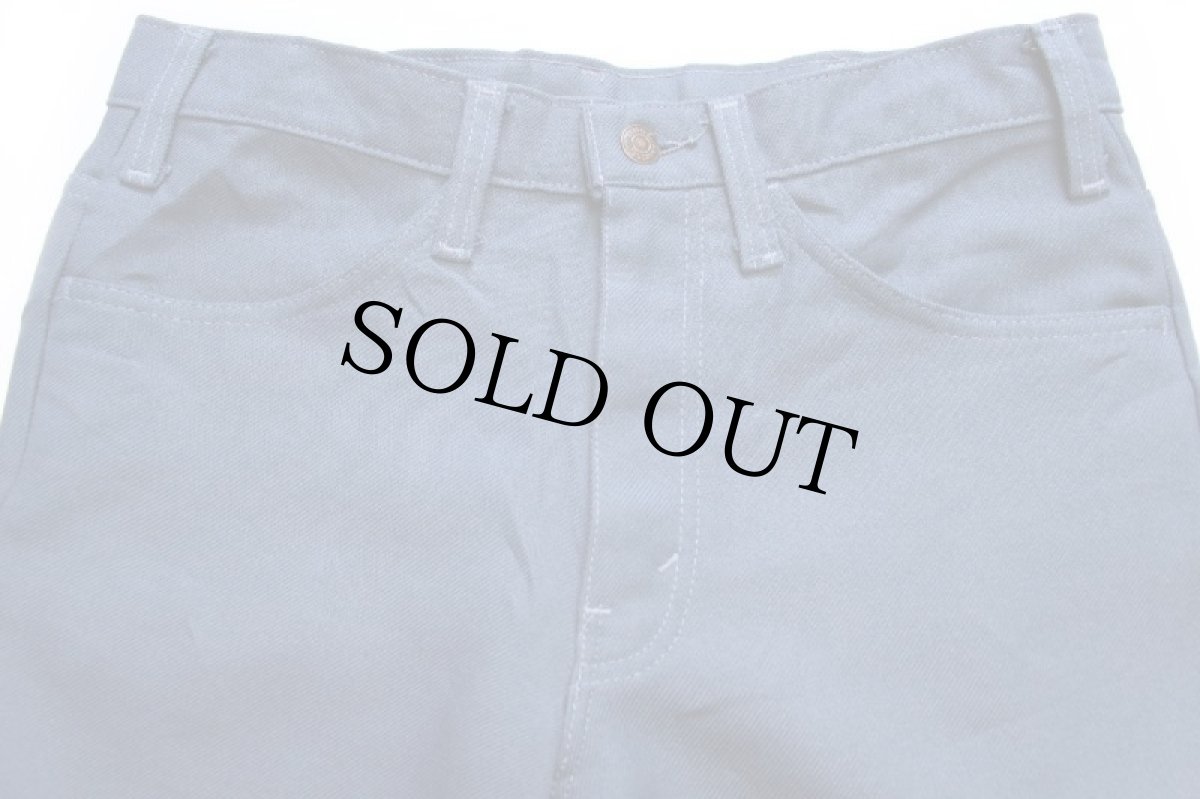 画像4: 80s USA製 Levi'sリーバイス 517 ポリエステルパンツ ブルーグレー w32★87 スタプレ (4)