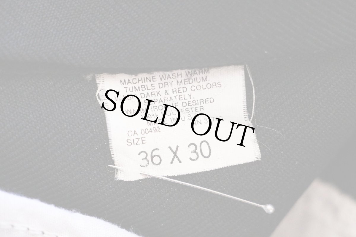 画像6: 90s USA製 Leeリー 202 ポリエステルパンツ ブラック w36★71 スタプレ (6)