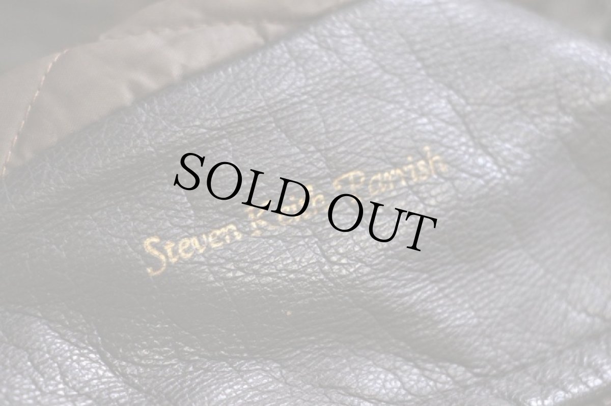 画像6: 60s UNKNOWN G-1タイプ ムートンカラー&キルティングライナー フライト レザージャケット 焦げ茶 40 (6)